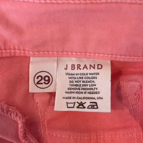 J Brand 811 Mid-Rise Skinny Jeans Coral Size 29 - Picture 9 of 15